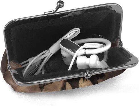 محفظة جلد صغيرة للعملات المعدنية من سترينجر ثينغز، محفظة صغيرة بقفل قابل للتغيير بمشبك اغلاق بمشبك اغلاق للنساء والفتيات in Kuwait