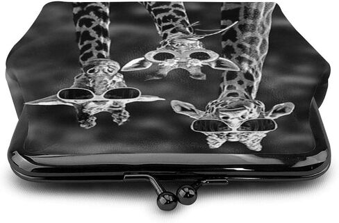 محفظة نقود معدنية للنساء من مكسيكان شوجر سكل آند بلاك كاتس ، حقيبة تغيير صغيرة مع مشبك إغلاق القبلة in Kuwait