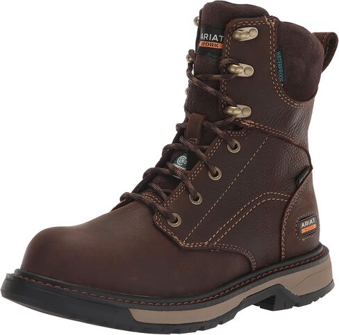 ARIAT Men's Riveter 8" CSA Glacier Grip Waterproof 400g Composite Toe Work Boot Western in Saudi Arabia
