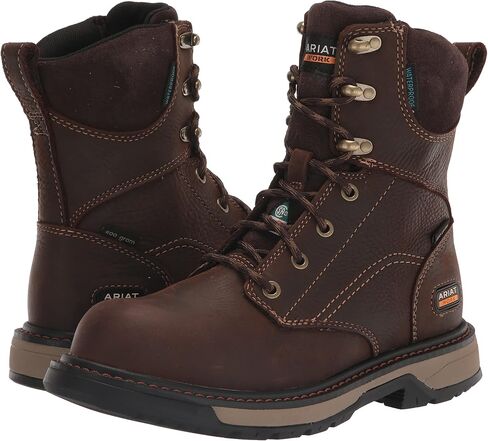 ARIAT Men's Riveter 8" CSA Glacier Grip Waterproof 400g Composite Toe Work Boot Western in Saudi Arabia
