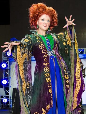 شعر مستعار ميلديسو وينيفريد ساندرسون، شعر مستعار بني لزي ساندرسون، شعر مستعار قصير للنساء من أجل Hocus Pocus Sanderson Sisters، شعر مستعار لطيف للحفلات M120BR1 in Kuwait