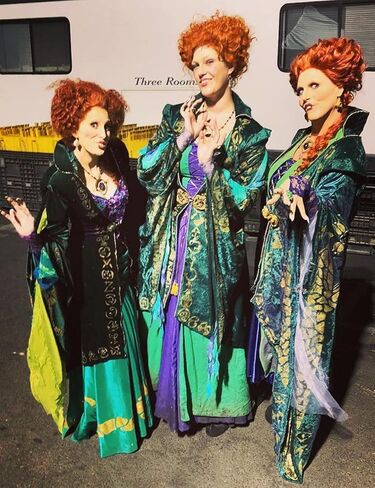 شعر مستعار ميلديسو وينيفريد ساندرسون، شعر مستعار بني لزي ساندرسون، شعر مستعار قصير للنساء من أجل Hocus Pocus Sanderson Sisters، شعر مستعار لطيف للحفلات M120BR1 in Kuwait