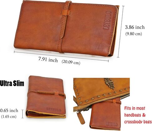 LETEULO Wallets for Women Genuine Leather Card Organizer Dip Dye Coin Purse Ladies Ultrathin Wallets in Saudi Arabia