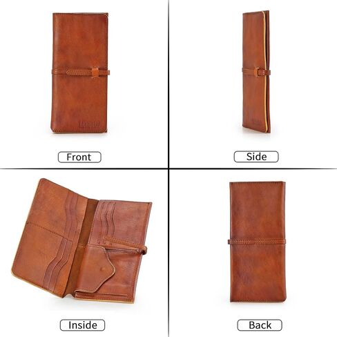 LETEULO Wallets for Women Genuine Leather Card Organizer Dip Dye Coin Purse Ladies Ultrathin Wallets in Saudi Arabia