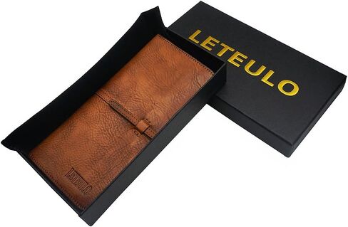 LETEULO Wallets for Women Genuine Leather Card Organizer Dip Dye Coin Purse Ladies Ultrathin Wallets in Saudi Arabia