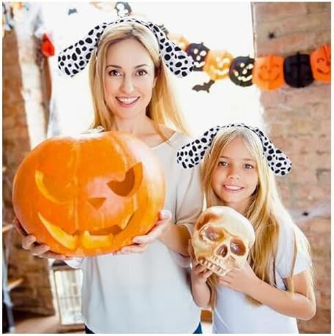 مجموعة زي ماكفاديون مع عصابات رأس أذن الكلب، وربطة عنق، وذيل لأزياء عيد الميلاد والهالوين والعام الجديد أو ديكور الحفلات in Kuwait