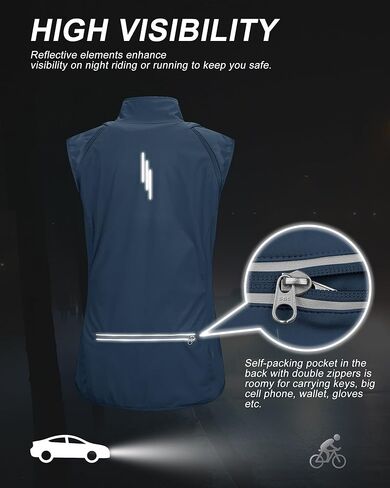 33,000ft نسائي بسحاب خفيف الوزن رياضي للتمرين اليوغا ركوب الدراجات المسار سترة الجري مقاوم للماء ضد الرياح عاكس in Kuwait