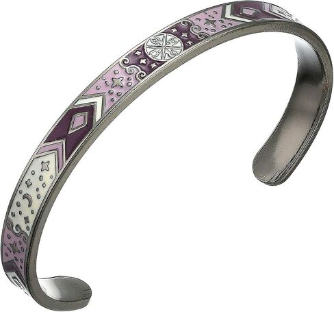 Alex and Ani Color Infusion Compass Cuff Bracelet Midnight Silver One Size in Saudi Arabia