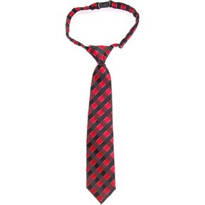 Retreez Classic Check Woven Microfiber Pre-tied Boy's Tie