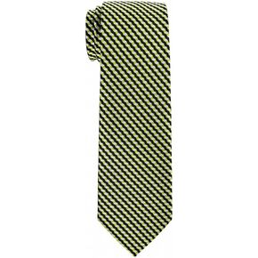 Retreez Wavy Zig Zag Stripe Pattern Woven Boy's Tie - 8-10 years
