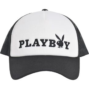 Concept One Playboy Truck Hat, Mesh Adjustable Snapback Baseball Cap with Curved Brim in Kuwait