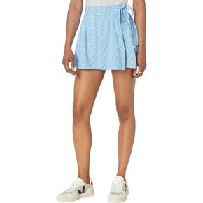Madewell Mooncake Wrap Skort Gingham Ornamental Blue MD (سيدات 6-8) in Saudi Arabia