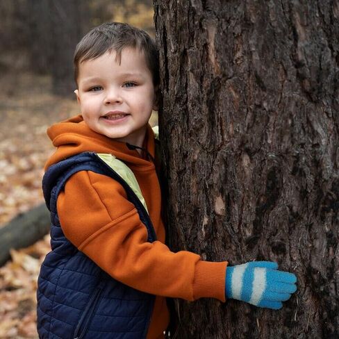 Evridwear Kids Winter Gloves, Fluffy Stretchy Warm Winter Gloves for Kids, Boys & Girls Outdoors Playing, Go to School in Kuwait