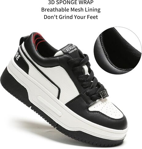 أحذية رياضية نسائية من somiliss مصنوعة من الجلد الطبيعي أحذية تنس ومشي وتزلج غير قابلة للانزلاق أحذية رياضية عصرية مريحة in Kuwait