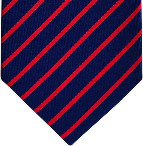 Retreez Thin Regimental Striped Woven Boy's Tie - 8-10 years in Saudi Arabia