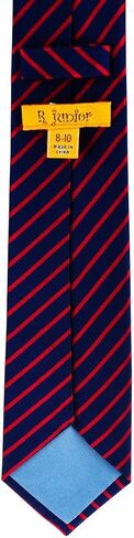 Retreez Thin Regimental Striped Woven Boy's Tie - 8-10 years in Saudi Arabia