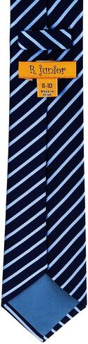 Retreez Thin Regimental Striped Woven Boy's Tie - 8-10 years in Kuwait