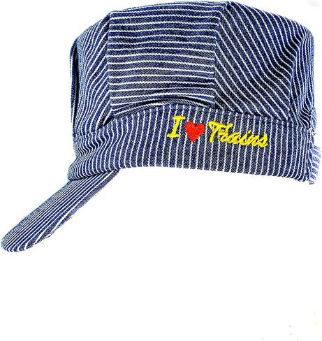 بيناكل اووردز كندا قبعة Choo Choo Train Engineer Railroad للرجال البالغين كحلي/أبيض, كحلي/أبيض, One Size in Kuwait