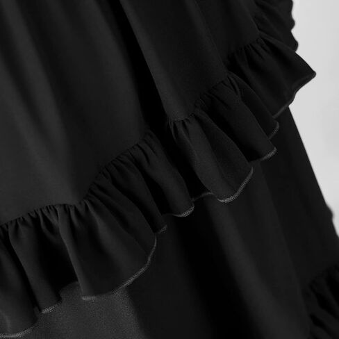 تنورة yiranyijiu النسائية ذات الطراز القوطي في العصور الوسطى وعصر النهضة ذات الكشكشة العالية والمنخفضة على الطراز الفيكتوري in Kuwait