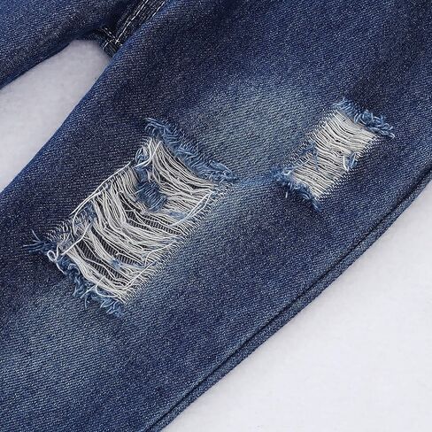 ملابس طفلة صغيرة، ملابس جينز للفتيات الصغيرات، قميص مكشكش، سروال دينم، مجموعة ملابس للفتيات، ملابس خريف وشتاء in Kuwait