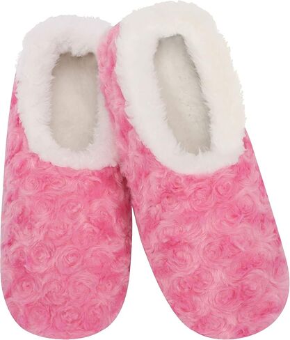 Snoozies Womens Slipper Socks Cozy - Roses in Bloom in Saudi Arabia