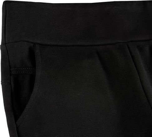 بنطلون تشارلي بيج بونتي للنساء، سروال رسمي مطاطي للنساء، ملابس عالية الخصر للعمل مع جيوب، S-4XL أسود in Kuwait