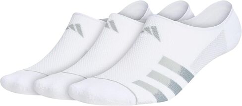 adidas Men's Superlite Stripe 3 No Show Socks (3-Pair) in Saudi Arabia