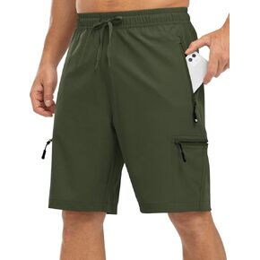 Rdruko Men's Hiking Shorts Quick Dry Lightweight Outdoor Sports Shorts with 5 Pockets for Travel Camping