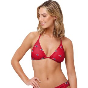 FOCO Women's NFL Team Logo Ladies Bathing Swim Wear Suit, Mini Print-Bikini Top, Small in Saudi Arabia