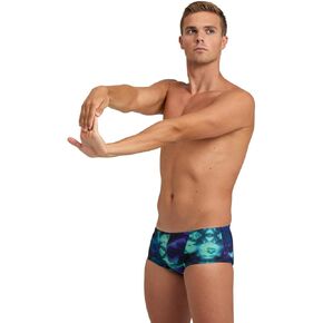 ARENA Performance Men's Hero Camo Low-Waist Swim Short Chlorine Resistant MaxLife Athletic Practice Swimsuit