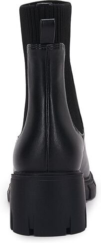 Ruanyu Womens Platform Ankle Boots Elastic Chunky Block Heel Chelsea Booties Lug Sole Non-Slip Combat Shoes in Saudi Arabia