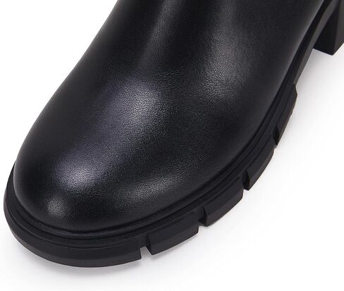 Ruanyu Womens Platform Ankle Boots Elastic Chunky Block Heel Chelsea Booties Lug Sole Non-Slip Combat Shoes in Saudi Arabia
