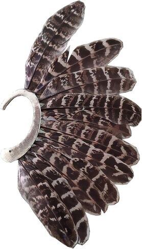 ايديال واي قطعة واحدة (الاذن اليسرى) للجنسين، اساور اذن كبيرة من الريش بدون ثقب، اساور واقراط للاساور واللفافات، معدن, معدن, ان ايه in Kuwait