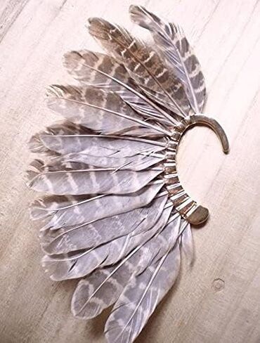 ايديال واي قطعة واحدة (الاذن اليسرى) للجنسين، اساور اذن كبيرة من الريش بدون ثقب، اساور واقراط للاساور واللفافات، معدن, معدن, ان ايه in Kuwait