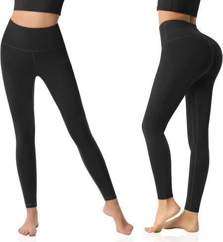 سراويل ضيقة UUE عالية الخصر للنساء للتحكم في البطن وتمارين الجري ومضادة للقرفصاء، سراويل يوجا رياضية مع جيب داخلي in Kuwait