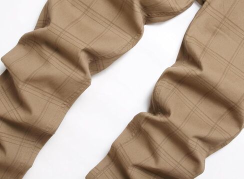 سراويل TENGINE منقوشة للرجال، سراويل كاجوال ضيقة قابلة للتمدد للرجال من Chinos Golf Business Dress in Kuwait
