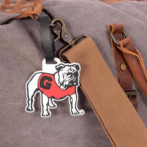 حقيبة علامات الأمتعة بجامعة جورجيا بولدوج UGA Dawgs (علامة الأمتعة البلاستيكية - التصميم C) in Saudi Arabia