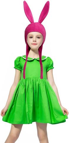 CozofLuv Pink Bunny Rabbit Ears Head Wear Costume Bad Bunny Hat in Kuwait