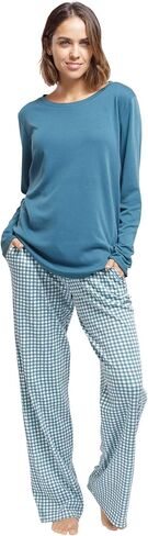 مجموعة بيجامات نسائية من قطن بيما الناعم بشكل لا يصدق - ليلة مريحة in Kuwait