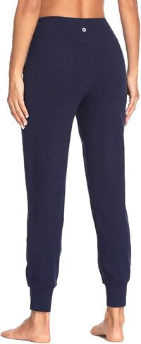MOVE BEYOND Buttery Soft Women's Yoga Joggers Pants/Capris 4 Pockets High Waist Lightweight Sweatpants Running Lounge Pants in Kuwait