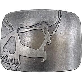 XGALA Skull Head Belt Buckle For Mens Western Cowboy