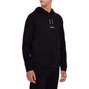 A｜X ARMANI EXCHANGE Men's Pull-Over Hooded Sweatshirt with Front Back Logo in Saudi Arabia