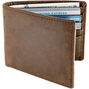 محفظة STAY FINE للرجال ثلاثية الطي بتقنية RFID | محافظ جلدية للرجال حجب RFID | جلد طبيعي | محفظة رجالي ذات سعة إضافية in Kuwait