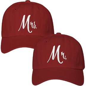 Matching Mr. & Mrs. Baseball Caps, Bridal Gift, Newlywed Honeymoon Wedding Gift in Saudi Arabia