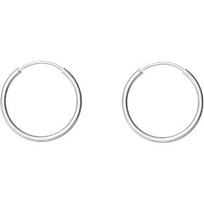 Sterling Silver Hoop Earrings Cartilage Piercing Earring Small Round Set for Women Men Girls
