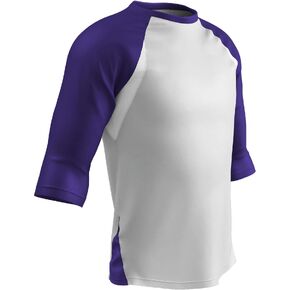 CHAMPRO Youth Three-Quarter Raglan Sleeve Lightweight Polyester Baseball Shirt with Mesh Side Inserts in Saudi Arabia