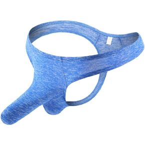 NIDREON Mens Elephant Nose Style Hollow Back Underwear T-back G-string Thongs