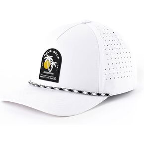 Palm Golf Coast to Coast Snapback Hat, Breathable, Quick Drying, Sun and Rain Protection