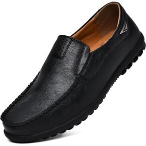 Go Tour Men’s Casual Leather Fashion Slip-on Loafers Shoes