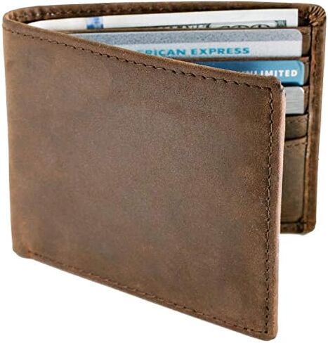 محفظة STAY FINE للرجال ثلاثية الطي بتقنية RFID | محافظ جلدية للرجال حجب RFID | جلد طبيعي | محفظة رجالي ذات سعة إضافية in Kuwait